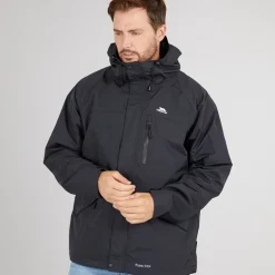 Herre Corvo Vandtæt Hætte Skal Jakke Sort