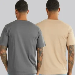 Herre Cover Mountain To Pak T-shirts Asfalt/​Silver Mink