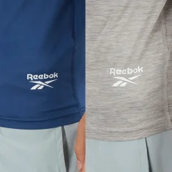 Herre Craig Performance To Pak T Shirts Batik Blå/​Grå Marl