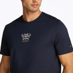 Herre Crest Broderet T-Shirt Desert Sky