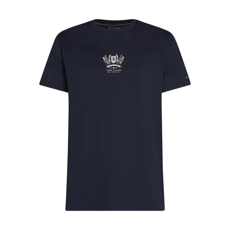 Herre Crest Broderet T-Shirt Desert Sky