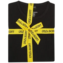 Herre Deveron T Shirt Og Loungewear Bukser Sæt Sort/​Grey Marl