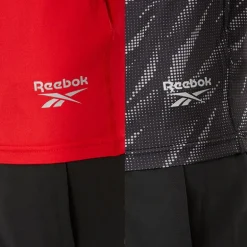 Herre Diallo Performance To Pak T Shirts Sort Print/Rød