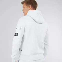 Herre Dimora Utility Hættetrøje Lysegrå Melering