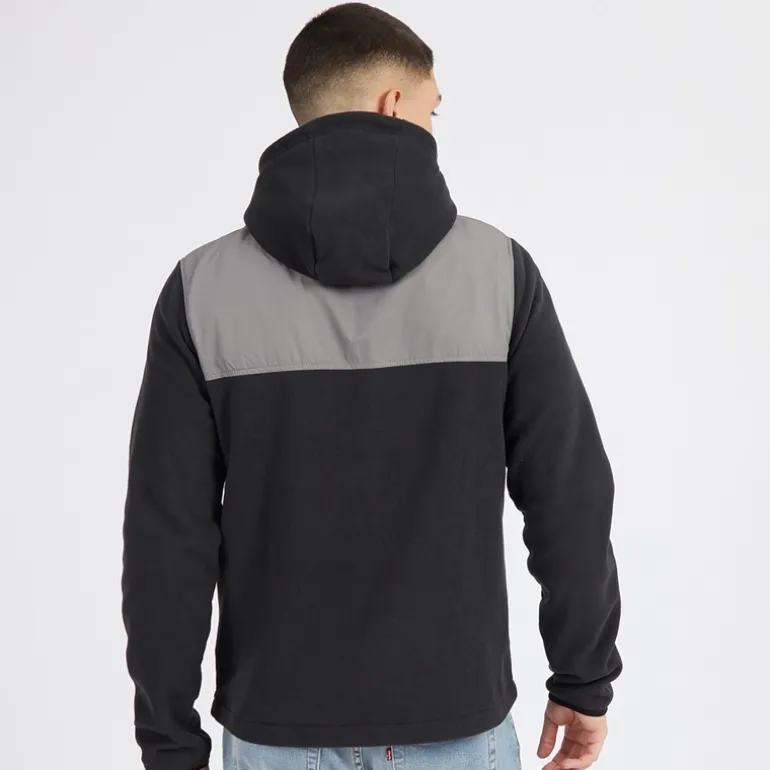 Herre Drago Fleecejakke med hætte Sort