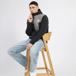 Herre Drago Fleecejakke med hætte Sort