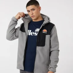 Herre Drago Fleecejakke med hætte Lysegrå