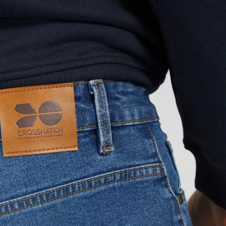 Herre Draker Straight Jeans Mellem Vask