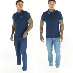 Herre Eddie To-pak Slim Fit Jeans Mørk Indigo Vask /​ Mellem Blå Vask