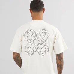 Herre Emblem T-shirt Off White