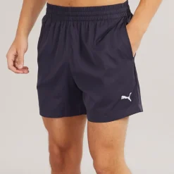 Herre Essentials Lille Logo 5 Tommer Vævede Shorts Ny Marineblå