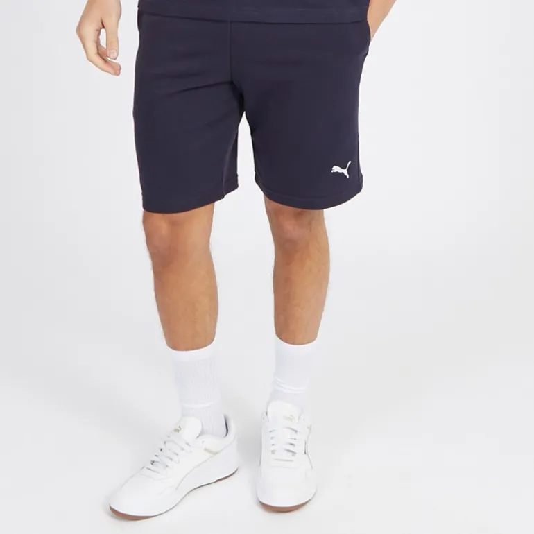 Herre Essentials Lille Logo Fleece Shorts Ny Blå Marine