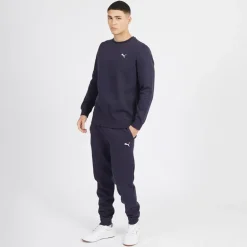 Herre Essentials Lille Logo Rundhals Trøje Mørkeblå