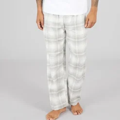 Herre FC flannel bukser Scot Light Grey Melange/​Off White