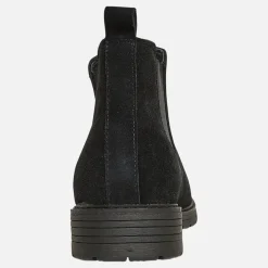Herre FC Suede Chelsea Støvler med Knopper Sort Suede