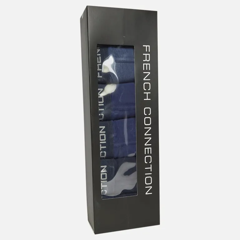 Herre Five Pack FC Lange Boxer Trunks FC80 Marine/Fransk Blå/Mid Blue Melange/Marine/Fransk Blå