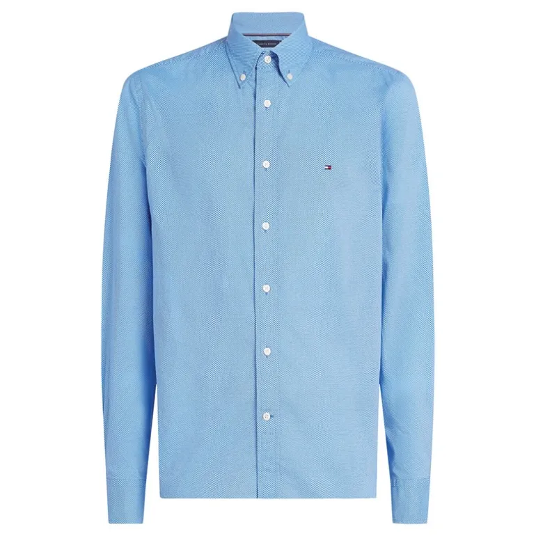 Herre Flex Poplin Fake Lange Ærme Skjorte Night Sky Port