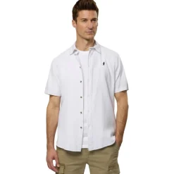 Herre Fort Worth Skjorter med korte ærmer Hvid