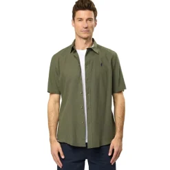 Herre Fort Worth Skjorter med korte ærmer kakigrøn