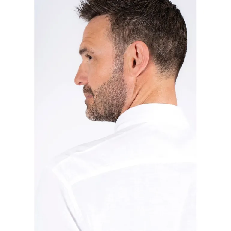 Herre Frey Kortærmet Skjorte Optisk Hvid