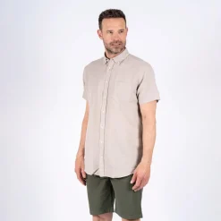 Herre Frey Kortærmet Skjorte Ultra Let Sand
