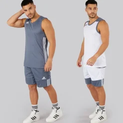 Herre 3G Speed Reversible Basketball Shorts Onix/​Hvid