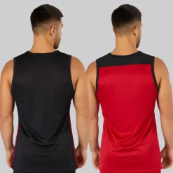 Herre 3G Speed Vendbar Basketball Trøje Sort/​Power Red