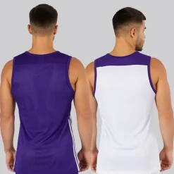 Herre 3G Speed Vendbar Basketball Trøje Collegiate Purple/​Hvid