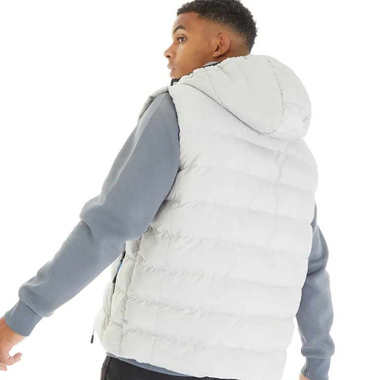 Herre Galban Hættetrøje Puffer Vest Frostgrå