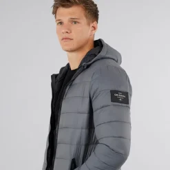 Herre Gattering Puffer Jakke Koksgrå