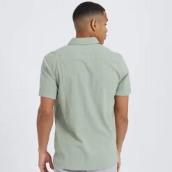 Herre Gilles Skjorter med korte ærmer Grøn