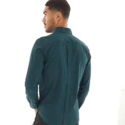 Herre Gingham Langærmet shirts Grøn
