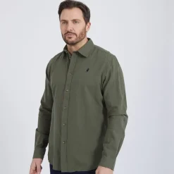 Herre Grand Prairie Langærmet shirts kakigrøn