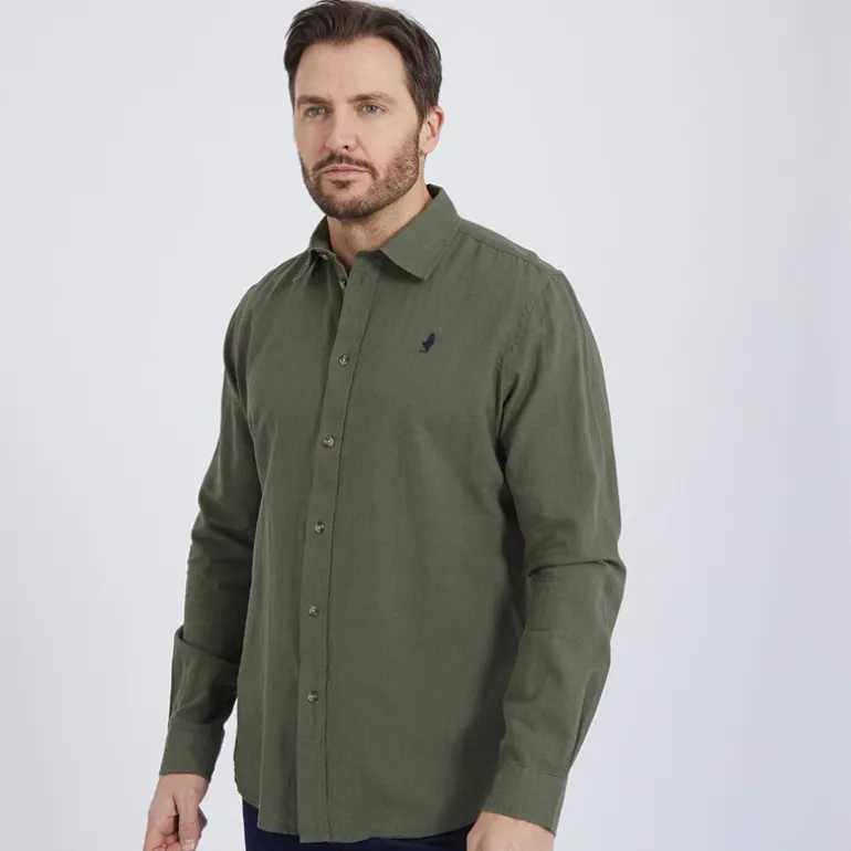 Herre Grand Prairie Langærmet shirts kakigrøn