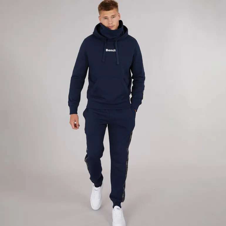 Herre Guttell Træningssæt med Branded Tape Detalje Blå