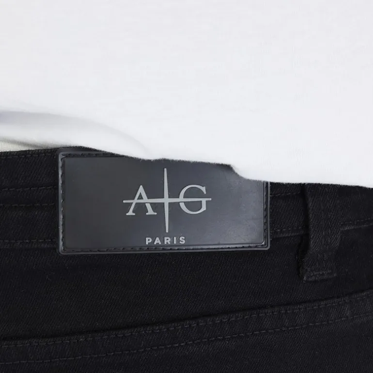 Herre Harlow Jeans Med Lige Ben Sort