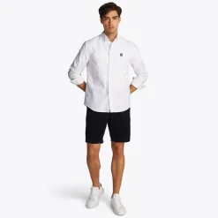 Herre Heritage Oxford Langærmet Skjorte Optisk Hvid