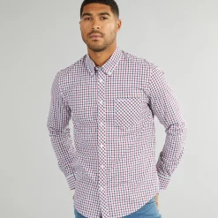 Herre House Langærmet shirts Flerfarvet