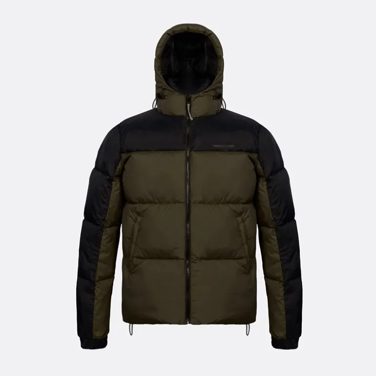 Herre Hættejakke Army / Sort