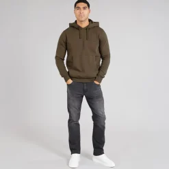 Herre hættetrøje khaki