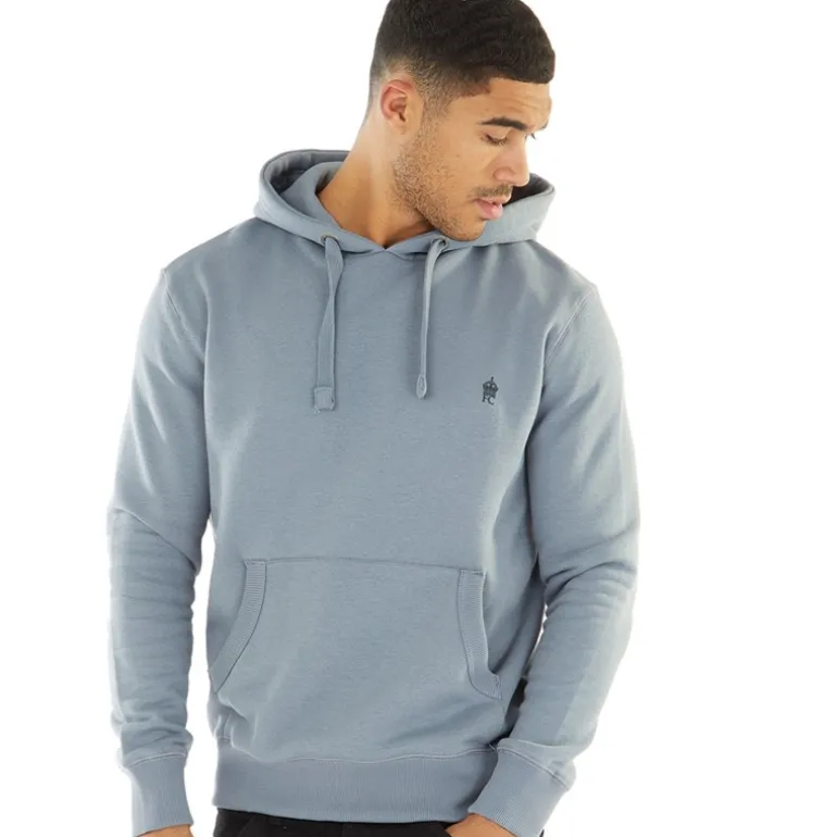 Herre hættetrøje Lyseblå/Marine