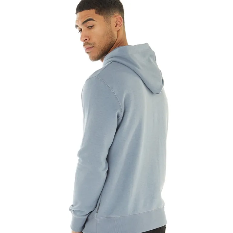 Herre hættetrøje Lyseblå/Marine