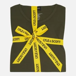 Herre Hugo Langærmet Bluse Og Shorts Lounge Sæt Climbing Ivy/​Sort