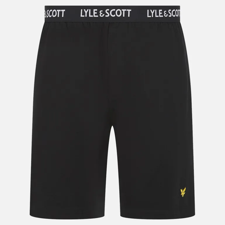 Herre Hugo Langærmet Bluse Og Shorts Lounge Sæt Climbing Ivy/Sort