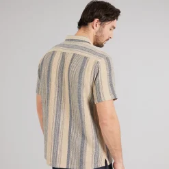 Herre Inrafko Kortærmet Skjorte Beige