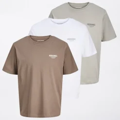 Herre Jeff Orion 3-pak T-shirts Falcon/​Spøgelsesgrå/​Hvid