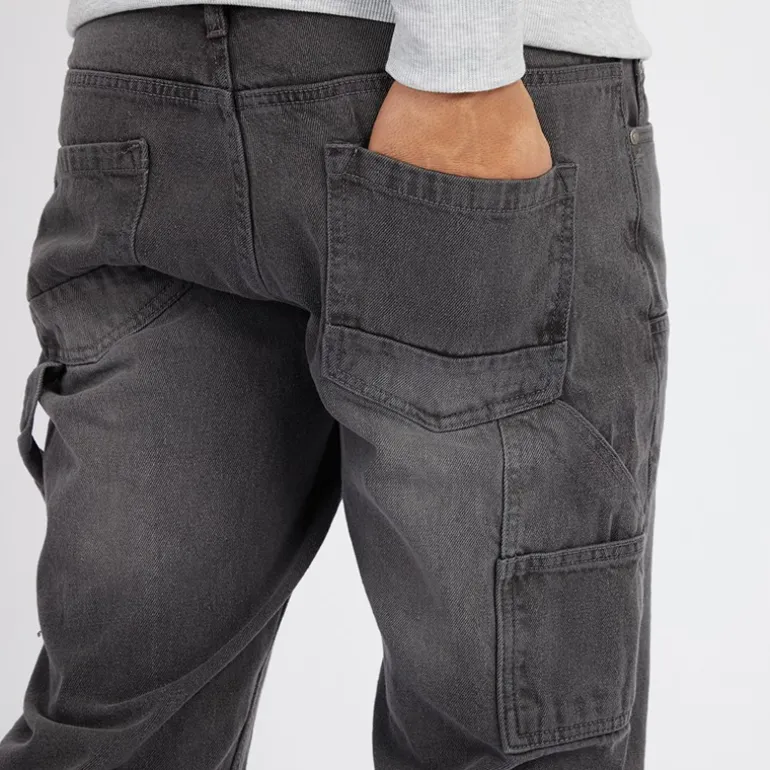 Herre Joiner Carpenter Løstsiddende Jeans Grå Vask