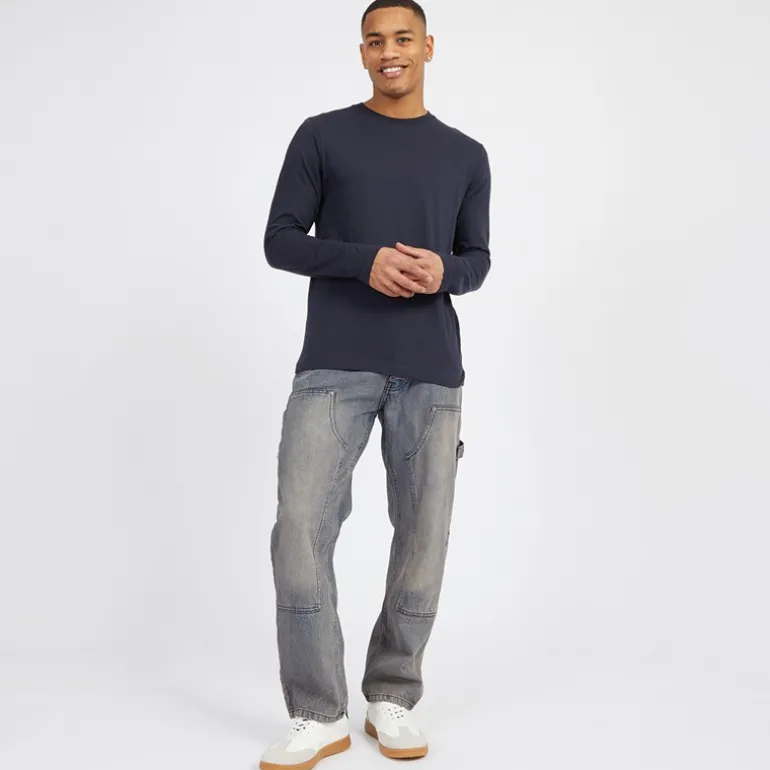 Herre Joiner Carpenter Løstsiddende Jeans Mb Blå Vask