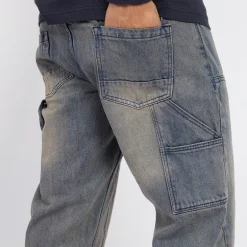 Herre Joiner Carpenter Løstsiddende Jeans Mb Blå Vask