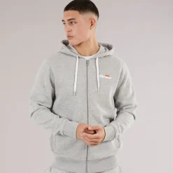 Herre Klemerio Full Zip Hættetrøje Light Grey Marl